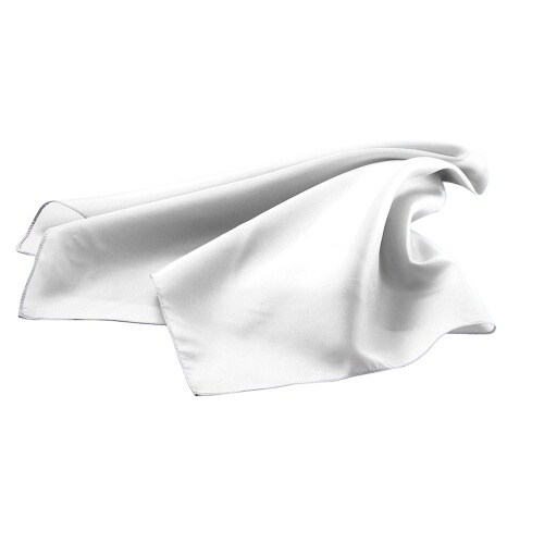 Halstuch B 50 x L 50 cm Fb. weiß : weiß : 100% Polyester (Business)