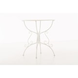 thumbnail of Décoshop26 - Smeedijzeren tuintafel diameter Ø 70 cm wit MDJ10044