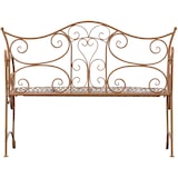 thumbnail of Banc de jardin au style antique Tara en fer forgé Marron antique