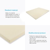 thumbnail of Intirilife Pizzastein in Beige - 38 x 30 x 1.5 cm - Backstein Rechteckig für Ofen und Grill zum Backen von Pizza Flammkuchen Brot