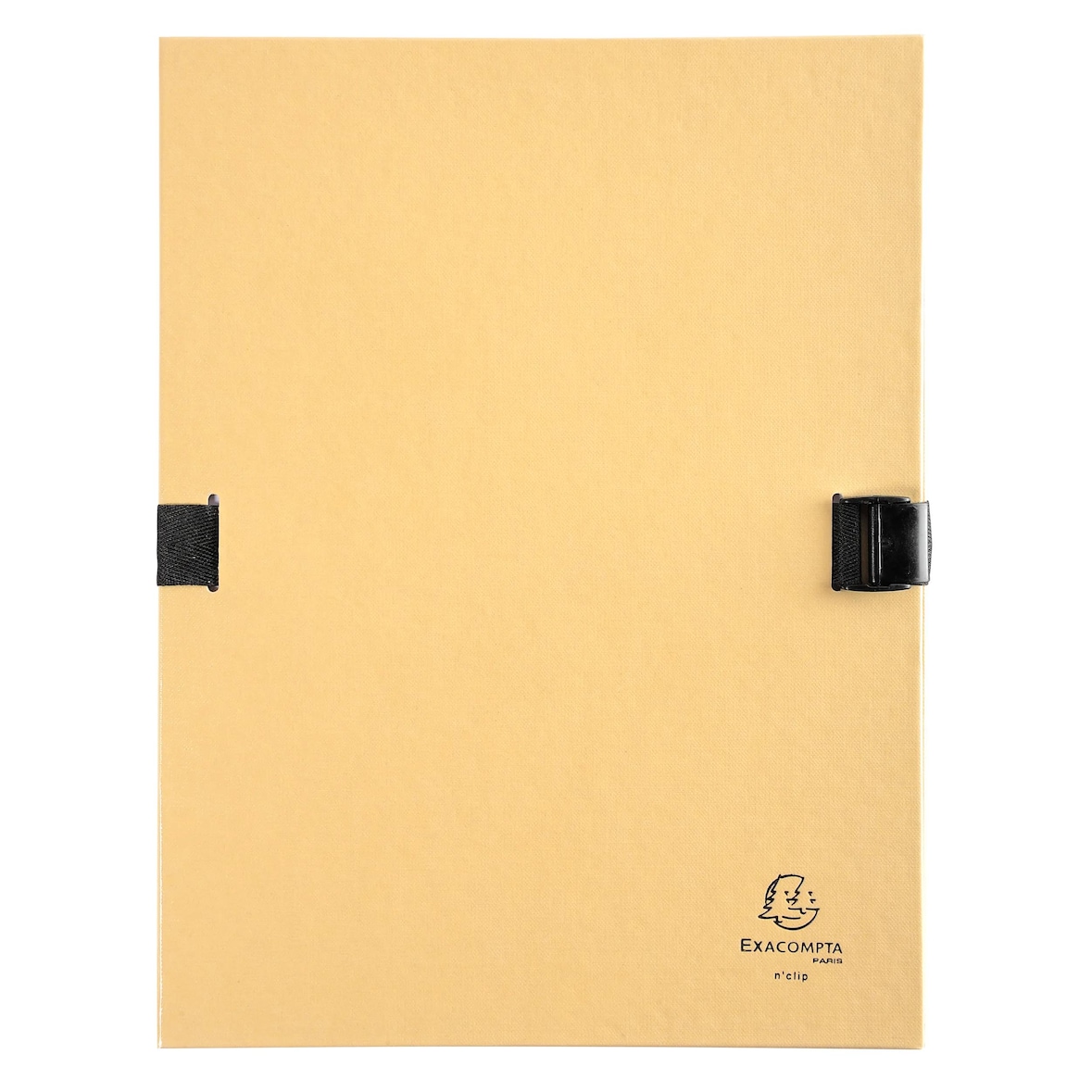Exacompta - Réf. 21525E - Carton de 10 Chemises dos extensible N'clip - Mastic