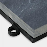 thumbnail of Lot de 8 dalles clipsables en pierre noire - Oviala