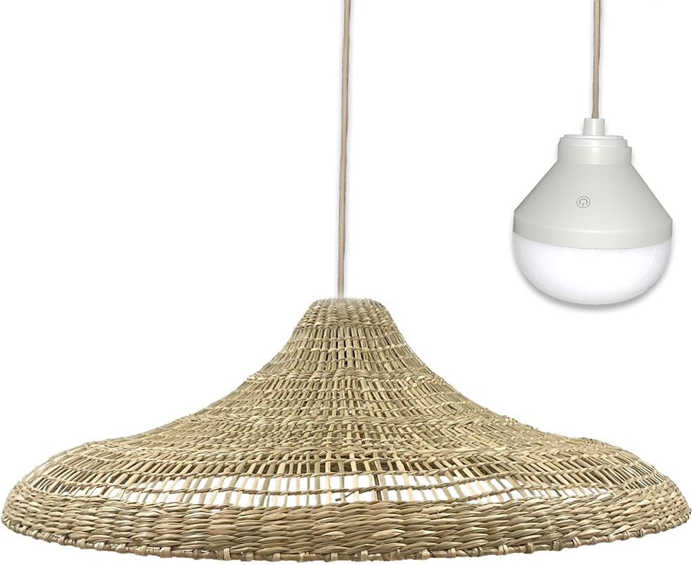 Lumisky Kabellose Pendelleuchte FREYA LARGE RGB D70CM Seegras Beige