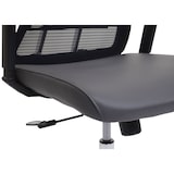 thumbnail of Bürostuhl | HxBxT 110x65x66 cm | Sitzhöhe 44cm | ergonomisch Kunstleder | Grau | Drehstuhl Schreibtischstuhl