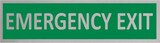 thumbnail of CombiCraft Aluminium Türschild Emergency Exit 165x45mm mit 3M-Tape zur Befestigung, einfache Kennzeichnung von Räumen und Bereichen