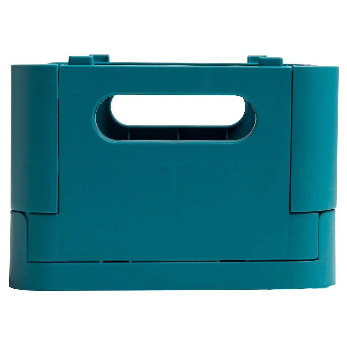 Exacompta Cod. 27034D - Set di 4 Scatole pieghevoli con maniglie The Smart Case mini Skandi - Polipropilene riciclato - F.to A6 - Blu pacifico