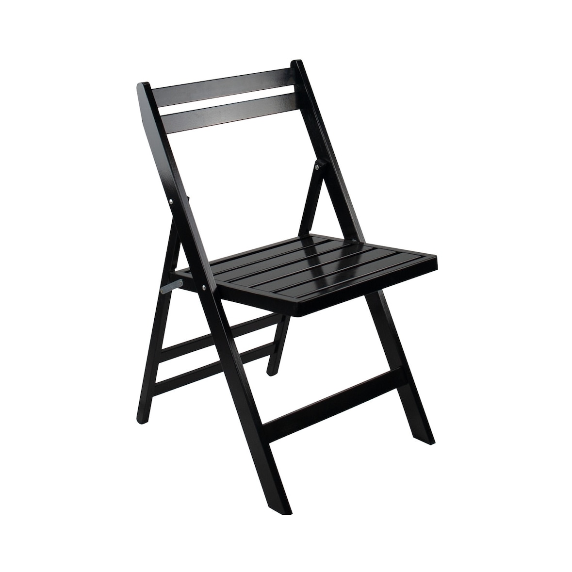 Klappstuhl aus Bambusholz Schwarzer 42,5 x 47,5 x 79 cm O91