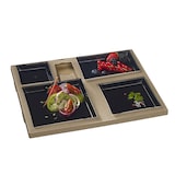 thumbnail of SOLIA Kit plateau-repas Polaris vaisselle Quartz noire laminée + couvercle - KC10423 - par 25 pièces