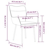 thumbnail of vidaXL Esszimmerstühle 2 Stk. Schwarz Samt