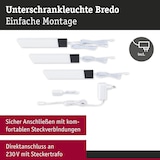 thumbnail of Paulmann Éclairage sous-meubles LED Bredo Détecteur de proximité Kit de 3  3x2,5W 80x190mm 3x180lm 230/12V  Noir 92124