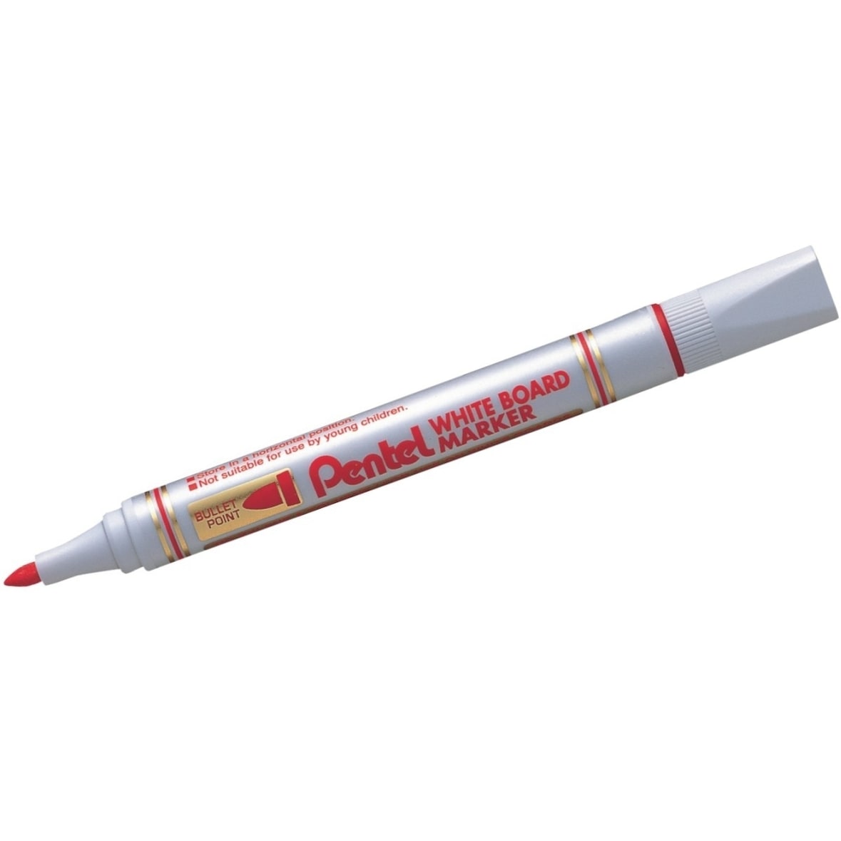 Marqueur White Board Marker, effaçable à sec, pointe conique 4,5 mm, encre rouge