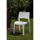 thumbnail of Chaise PVC blanche Intérieur/extérieur empilable et démontable 50x51xH82cm PRO