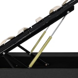 thumbnail of vidaXL Stauraumbett Hydraulisch Dunkelgrau Stoff 180×200 cm