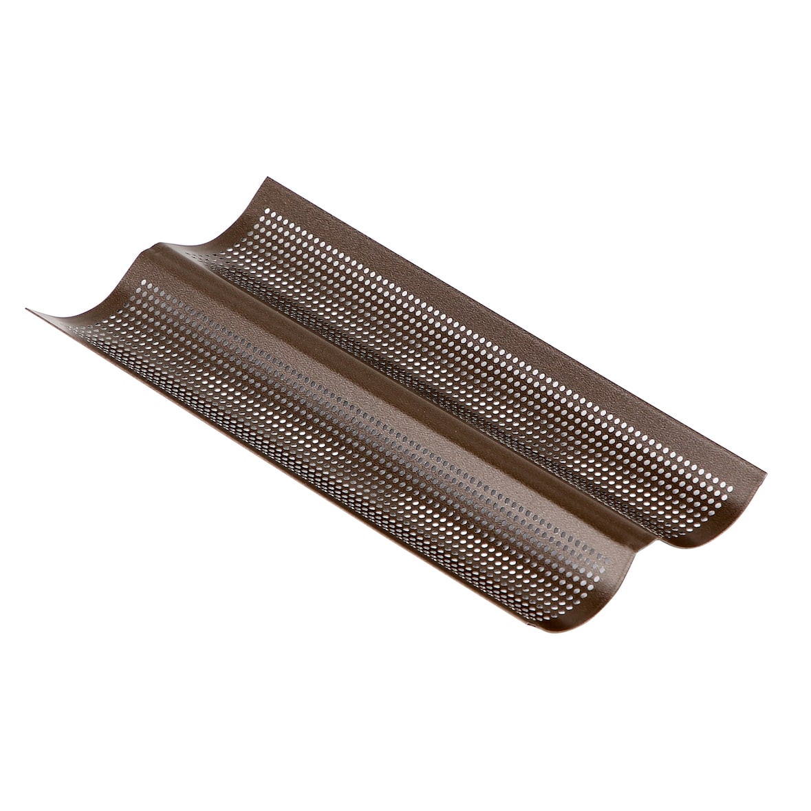 Gobel - Backblech für 2 Baguettes, perforiert - antihaftbeschichtet 38 x 16 cm - 258321