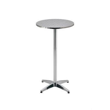 METRO PROFESSIONAL Stehtisch höhenverstellbar Narni, Alu, Ø 60 x 110 cm, silber