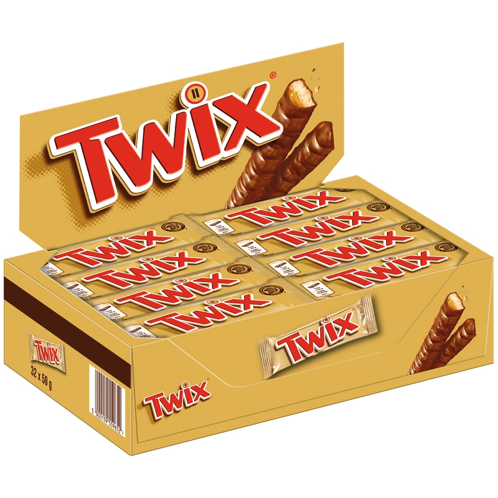 Twix Schokoriegel 32 x 50 g (1,6kg)