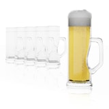 thumbnail of 6x Stölzle Oberglas Premium Bierkrug glatt 0,5 l, geeicht, Übermaß