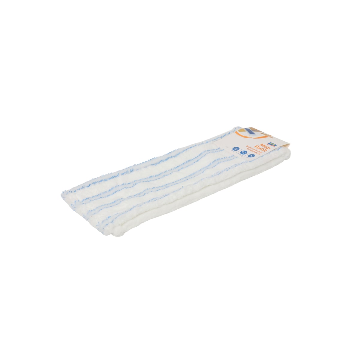 aro Dweildoek, microvezel, 45 x 15 cm, blauw/wit, 2 stuks