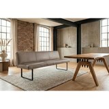 thumbnail of KAWOLA Esszimmerbank ELEEN Leder grau 203cm
