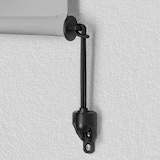thumbnail of tectake Estor vertical ELOISE con 2 soportes de pared - 120 x 250 cm gris claro