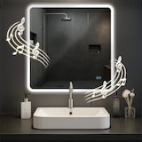 thumbnail of Espejo de baño Jericho con Bluetooth 80x80 cm