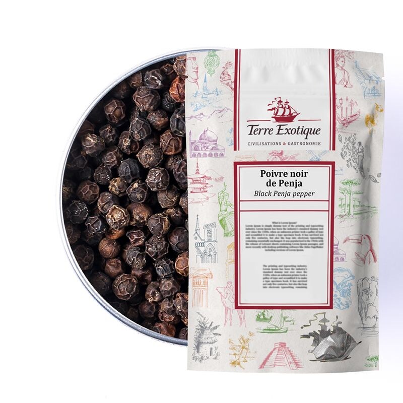TERRE EXOTIQUE Poivre noir de Penja IGP 250g