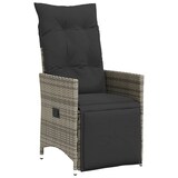 thumbnail of vidaXL 11-tlg. Garten-Bistro-Set mit Kissen Grau Poly Rattan