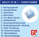thumbnail of 2,5 kg ca. 138 Sück GO clean! 12-in-1 Spülmaschinentabs - Pouches 18g in wasserlöslicher Folie. Starke Reinigungskraft gegen Schmutz und Fett.