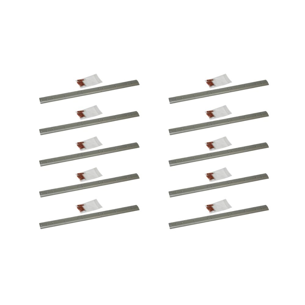 PROREGAL 10x Wandleiste für Sichtlagerboxen (ohne Boxen) | HxBxT 17,5x41,5x61,5cm | Wandhalterung, Kleinteileaufbewahrunghalterung