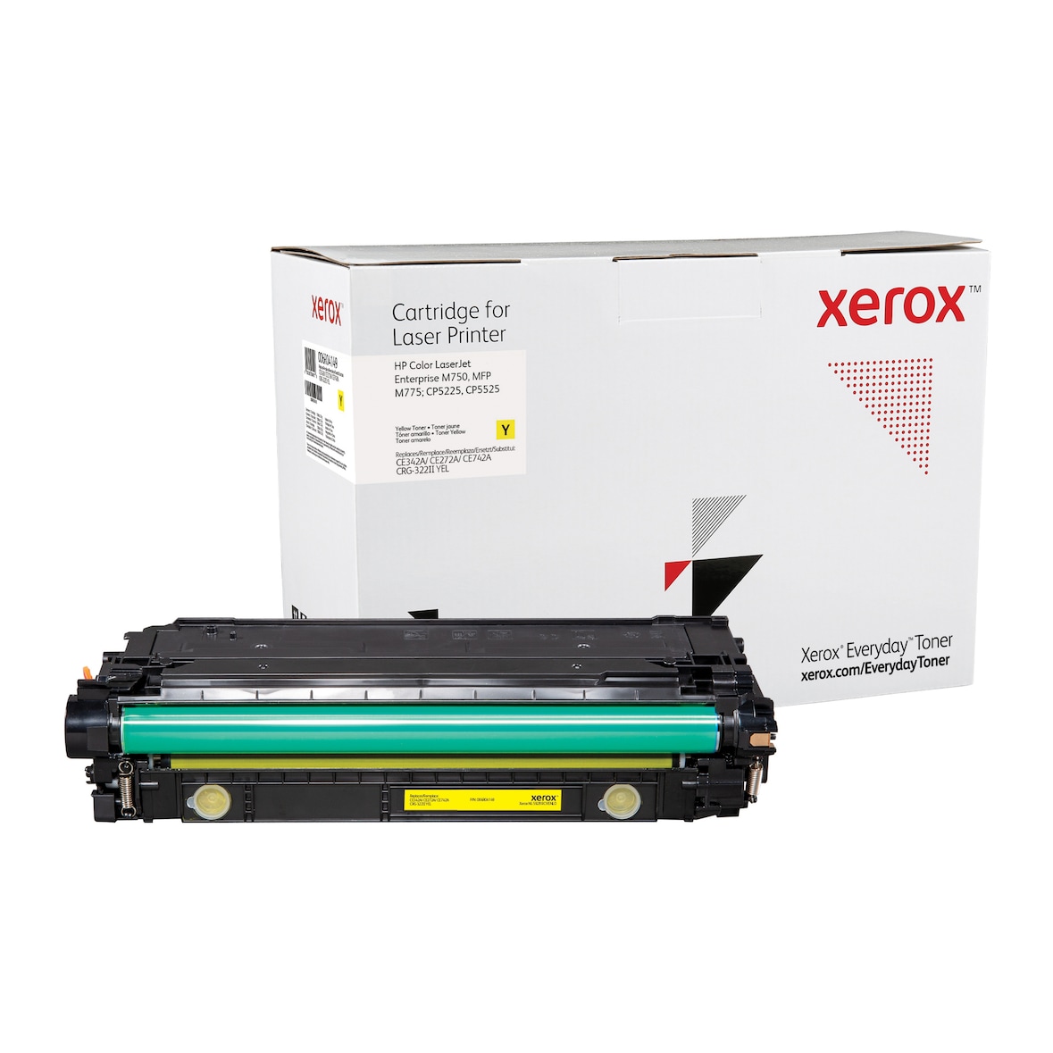 Everyday Tóner Amarillo , HP CE342A/CE272A/CE742A equivalente de Xerox, 16000 páginas
