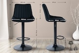 thumbnail of Barhocker Toni Kunstleder schwarz/schwarz