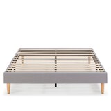 thumbnail of Base tapizada Aura 160x200 cm  Gris Claro, 30 cm Altura