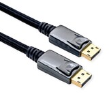 thumbnail of Cavo DisplayPort ROLINE, v1.4, DP ST - ST, nero / argento, 2 m