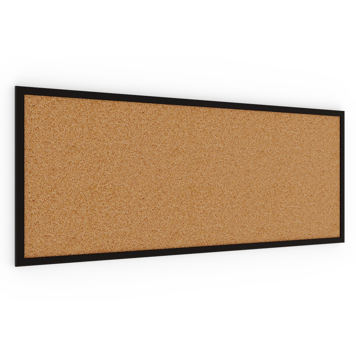 ALLboards Tableau en liège 100×40 cm cadre en bois laqué NOIR