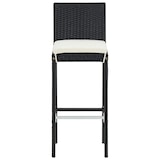 thumbnail of vidaXL 5-tlg. Gartenbar-Set Schwarz Massivholz Akazie und Poly Rattan