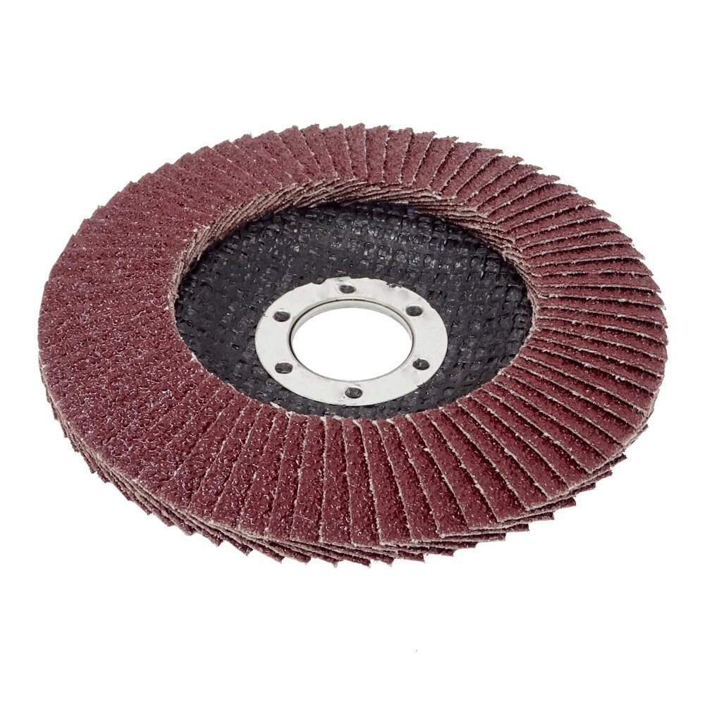 20x Fächerschleifscheiben 115mm flach K40 Braun
