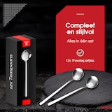 thumbnail of HGMD Teelöffel - 12 Stück - 13cm - Teelöffel - Kaffeelöffel - Rostfreier Stahl