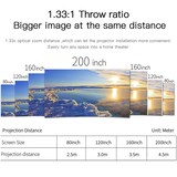 thumbnail of Videoprojecteur Android Full HD 1080P 2000 Lumens Son Qualité Cinéma Portable YONIS