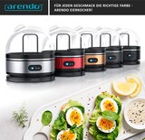 thumbnail of Arendo Eierkocher Edelstahl, 400 W, Warmhaltefunktion, Härtegrad einstellbar, für 7 Eier