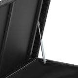 thumbnail of tectake Wicker opbergbox Kiruna met kunststof gaas, 120x55x61,5cm, 270l - zwart - 404594