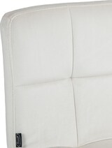thumbnail of DELUKE® Barhocker BRISBAN - Creme, Samt, Weiß | Barhocker mit Lehne Barstuhl Tresenhocker Tresenstuhl Kneipenhocker Kneipenstuhl