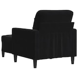 thumbnail of vidaXL Sessel mit Hocker Schwarz 60 cm Samt