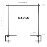 thumbnail of Lumisky Suporte de mesa guirlanda BARILO 4M Aço Preto