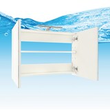 thumbnail of Badmöbel Set Gently 3 V2-R Weiß Badezimmermöbel Badspiegel Waschtisch 80 cm mit 1x 5W LED / Energiebox