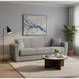 thumbnail of Dmora Divano letto Escobar, Divano letto contenitore a 3 posti lineare, 223x84xh80 cm, Grigio