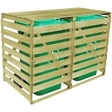 thumbnail of vidaXL Mülltonnenbox für 2 Tonnen 240 L Imprägniertes Holz