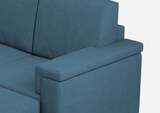 thumbnail of Mittleres 2-Sitzer-Sofa Marrak (zwei 70-cm-Sitze) + Pouf, Außenmaße L.168 T.145, Avio-Farbe