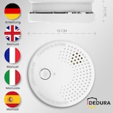 thumbnail of 1x Rauchmelder, BSI zertifiziert nach DIN EN14604 inkl. 9V Batterie - Rauchwarnmelder Brandmelder Feuermelder