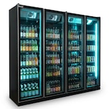 thumbnail of Romux® Professional Vitrine Réfrigérée MD 4 Portes Noir 2200 Litres avec éclairage LED Ventilées | Réfrigération Verticale Positive