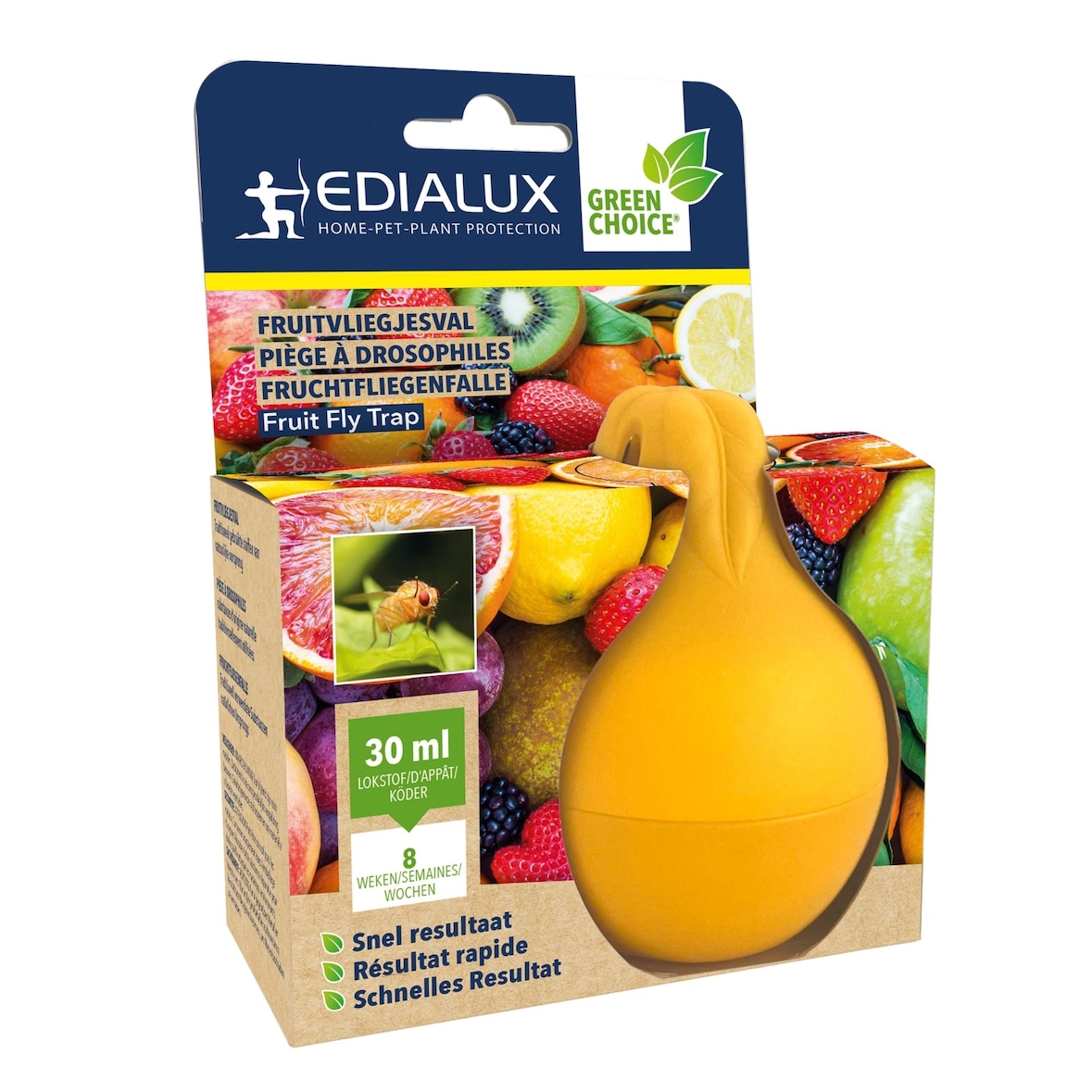 Edialux Green Choice - Armadilha Para Moscas Da Fruta, 2 X 15Ml